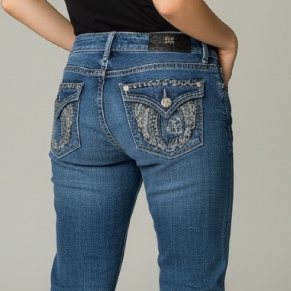 Miss Me Ankle Skinny Signature Jeans with Embellished Back size 27 - Picture 2 of 10
